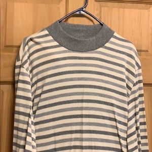 Alfred Dunner XL Striped Long Sleeve Sweater